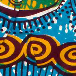 africa-print turquoise