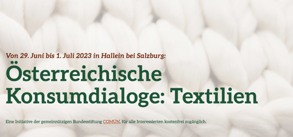 Konsumdialoge Textilien 2023