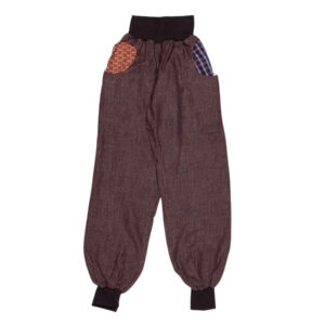 anna * pollack, Piratenhose Leinen braun, Bündchen und Taschen braun