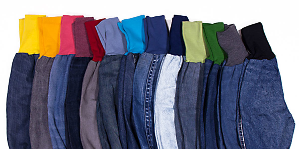 anna * pollack, viele Mini-Piratenhose Regenbogenfarbene Bünde