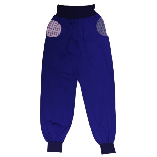 anna * pollack, Piratenhose, small, biobiobio, sehr blau, mit blauen Bund und Taschen
