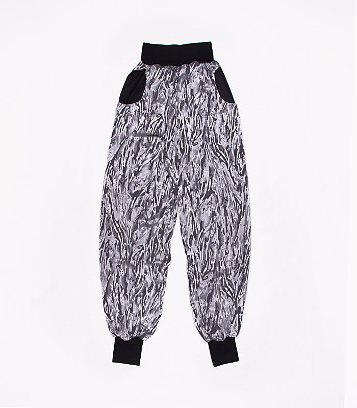 anna * pollack, Piratenhose silbrig glänzend Zebra