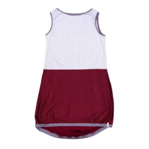 anna * pollack, Kleid Sonnenbrise aus Jersey grau und bordeaux, Ansicht Vorne