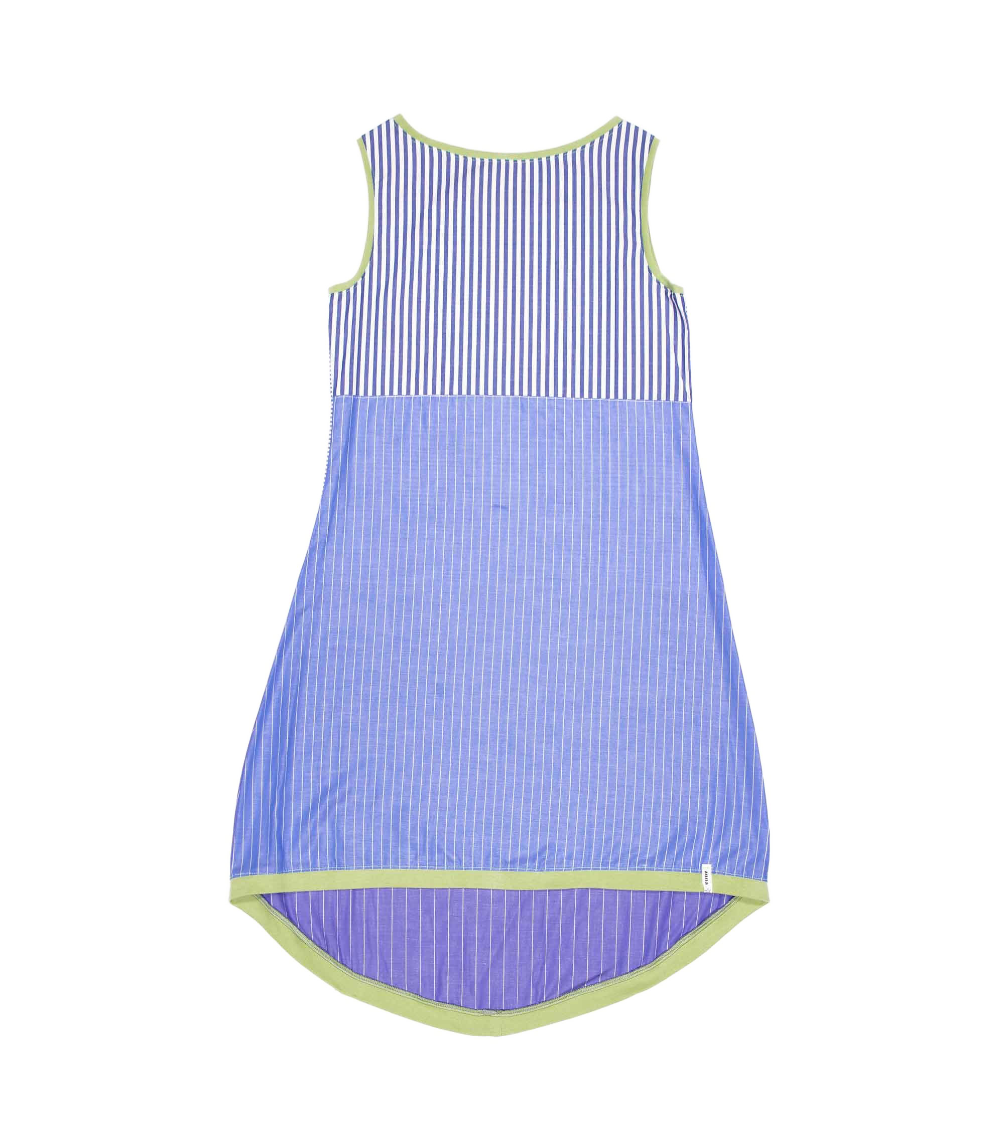 anna * pollack, Kleid Sonnenbrise in hellblau mit hellgrün Bündchen, Ansicht Vorne