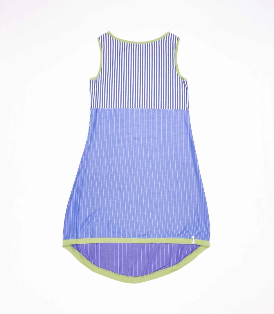 anna * pollack, Kleid Sonnenbrise in hellblau mit hellgrün Bündchen, Ansicht Vorne