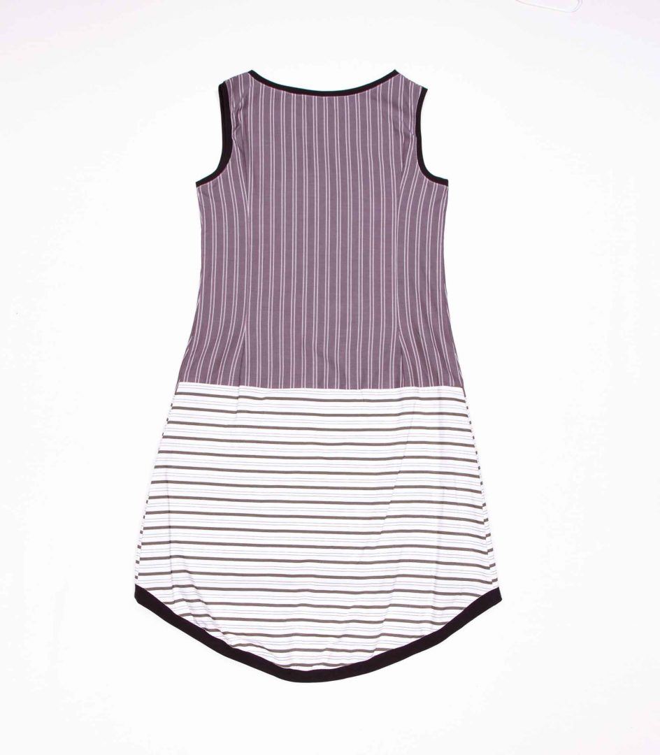 anna * pollack, Kleid Sonnenbrise in braun mit braunem Bündchen, Ansicht Rücken