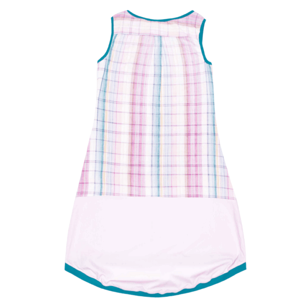 anna * pollack, Kleid Sonnebrise rosa und kariert, Ansicht Rücken