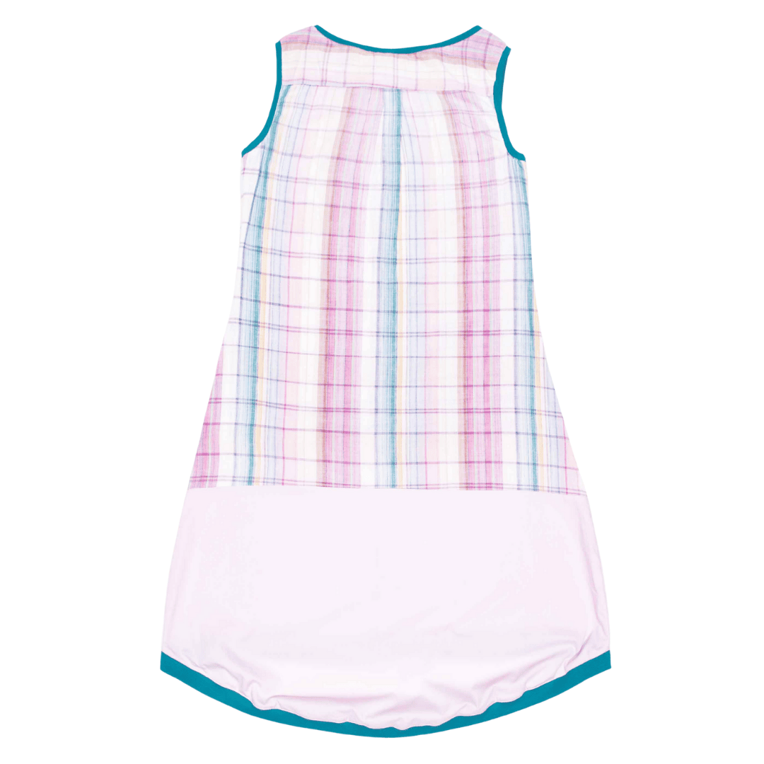 anna * pollack, Kleid Sonnebrise rosa und kariert, Ansicht Rücken