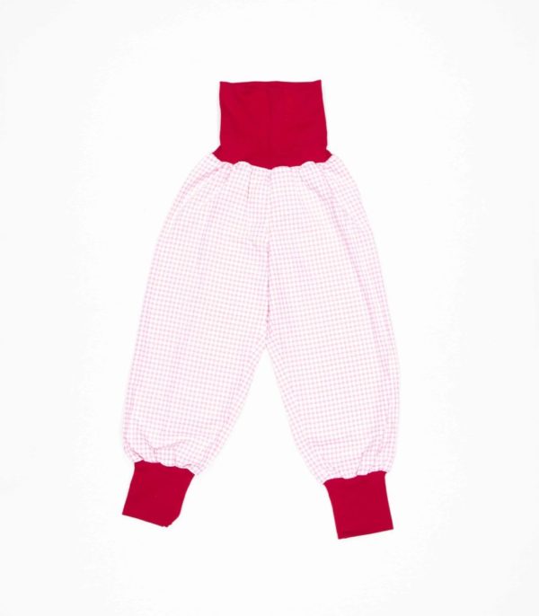anna * pollack, Dirndl Piratenhose rosa, Bund rot