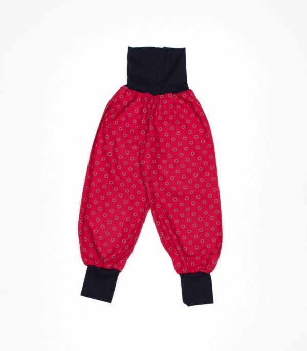 anna * pollack, Dirndl Piratenhose, rot, Bund schwarz