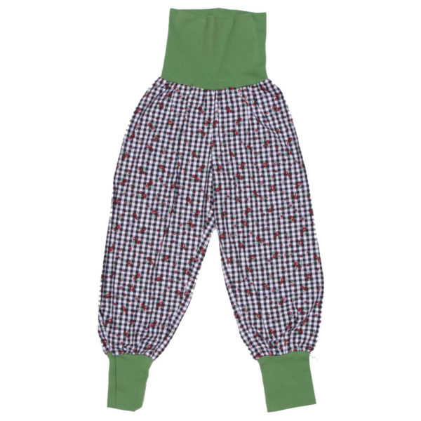 anna * pollack, Dirndl Piratenhose schwarz, Bund grün