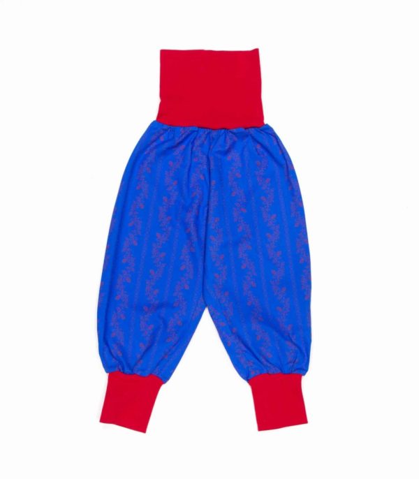 anna * pollack, Dirndl Piratenhose blau, Bund rot