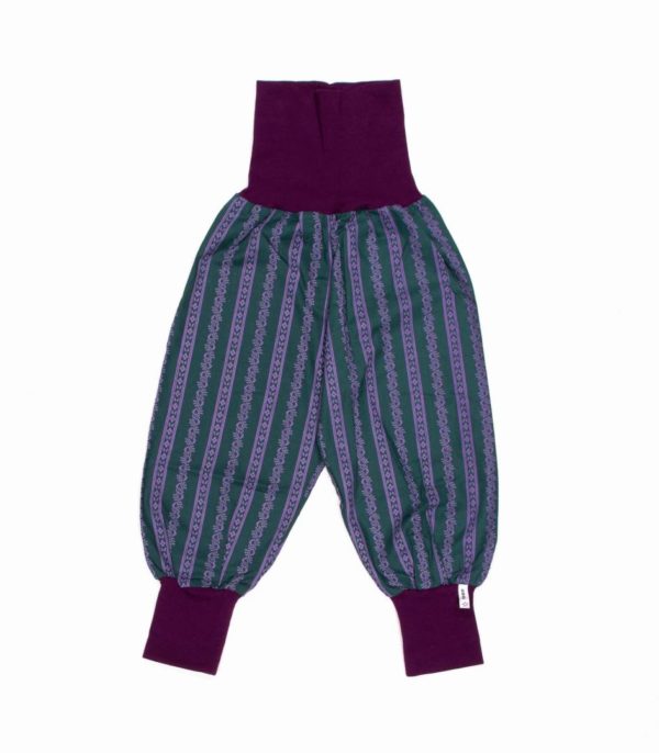 anna * pollack, Dirndl Piratenhose, grün, Bund purpur