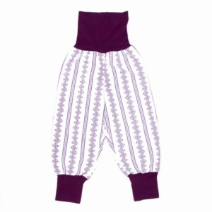 anna * pollack, Dirndl Piratenhose lila längs, Bund purpur