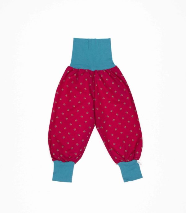 anna * pollack, Dirndl Piratenhose, rot, Bund türkis
