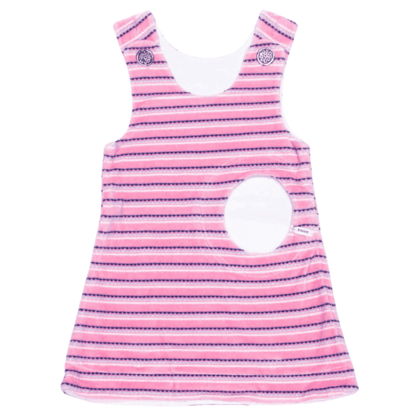Wendekleid, 80-116, rosa hellblau Vorderseite rosa