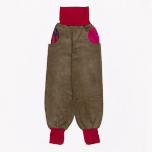 anna * pollack, PIratenhose Mixed, 134-152, Braun, Bund und Taschen Rot