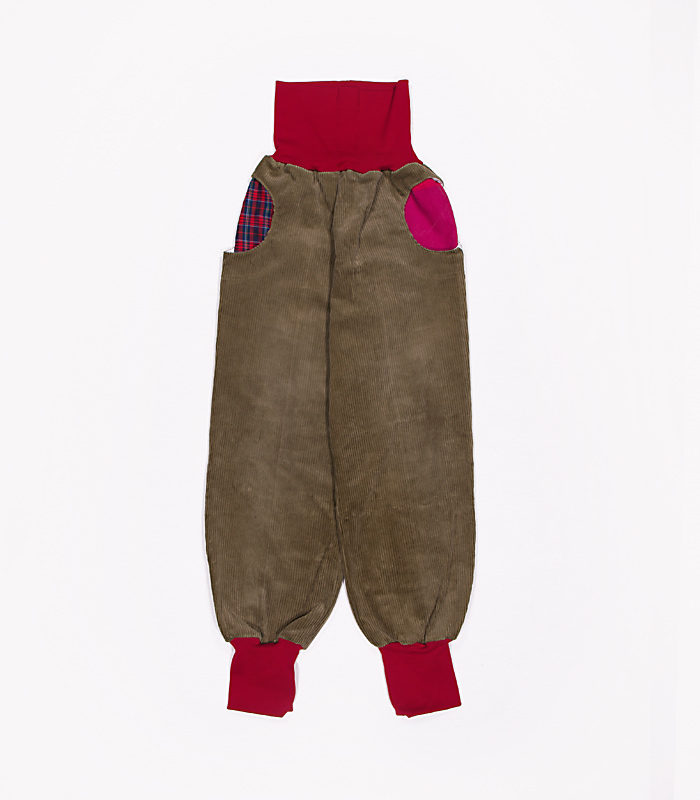 anna * pollack, PIratenhose Mixed, 134-152, Braun, Bund und Taschen Rot