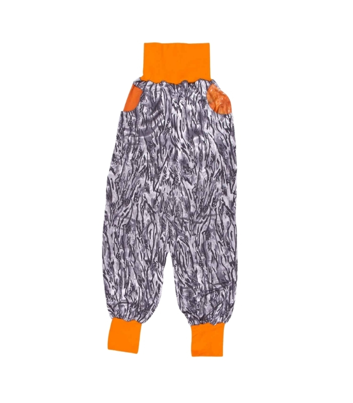 anna * pollack, PIratenhose Mixed, 152-164, Silber, Bund und Taschen Orange