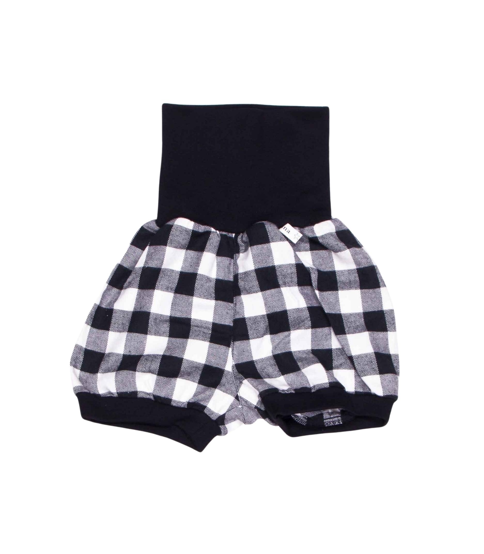 anna * pollack, Shorty Mixed, 56-80, schwarz karierter Stoff, Bund Schwarz