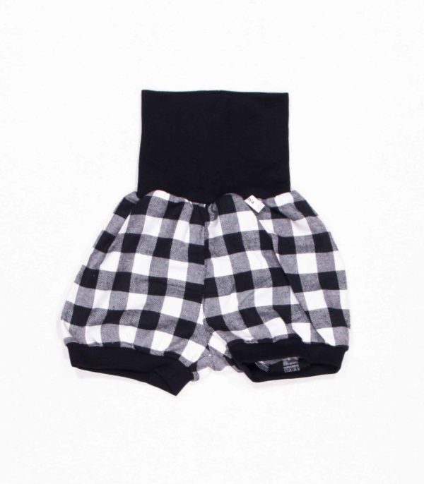 anna * pollack, Shorty Mixed, 56-80, schwarz karierter Stoff, Bund Schwarz