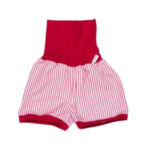 anna * pollack, Shorty Mixed, 56-80, rot-weiß gestreift Stoff, Bund Rot