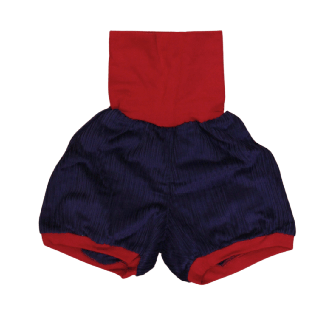 anna * pollack, Shorty Mixed, 80-116, dunkelblauer Cord, Bund Rot