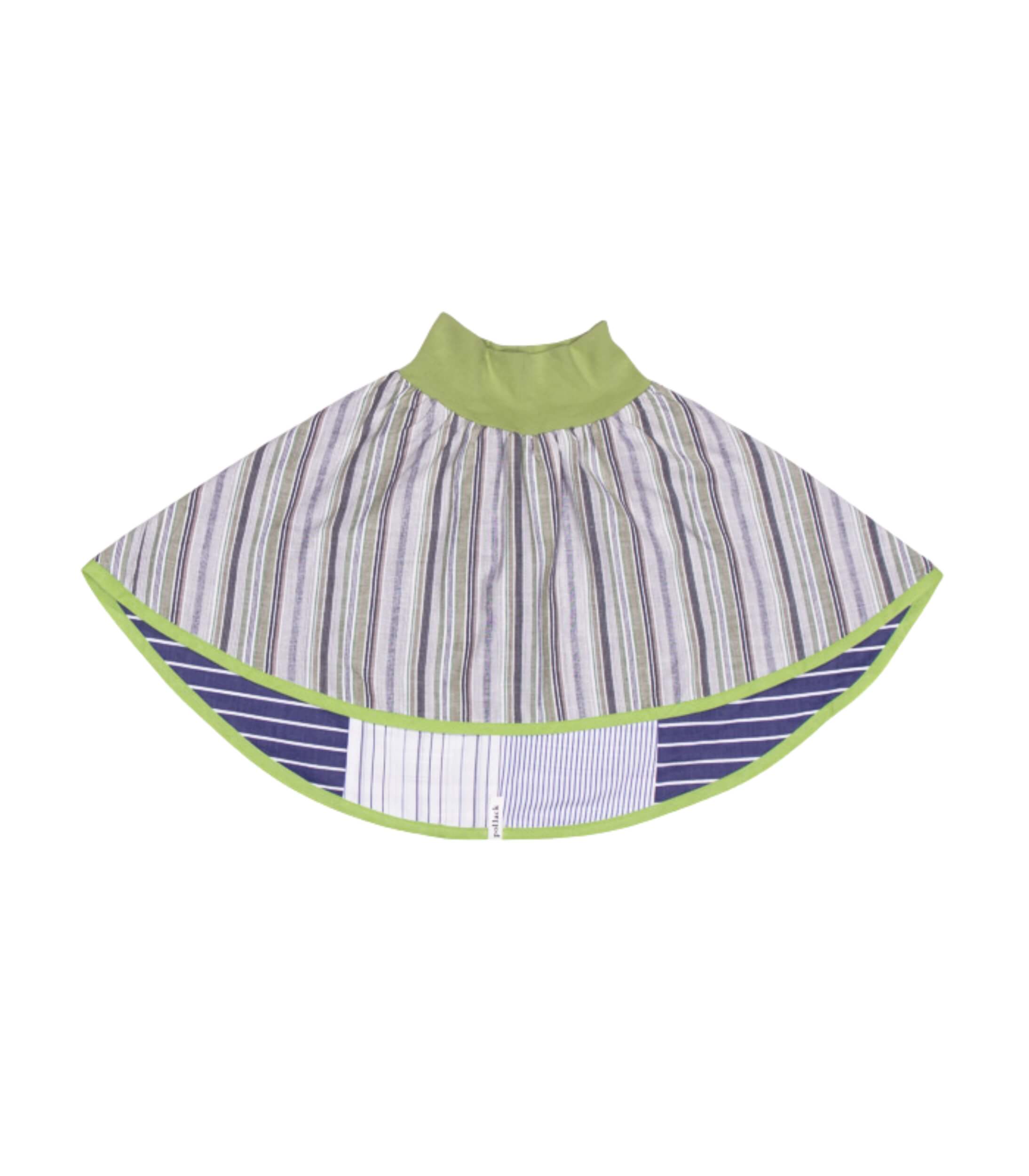 anna * pollack, Wenderock 80-110, blau grün, Bund hellgrün, Vorderseite, grün