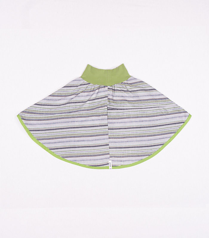 anna * pollack, Wenderock 80-110, blau grün, Bund hellgrün, Rückseite, grün