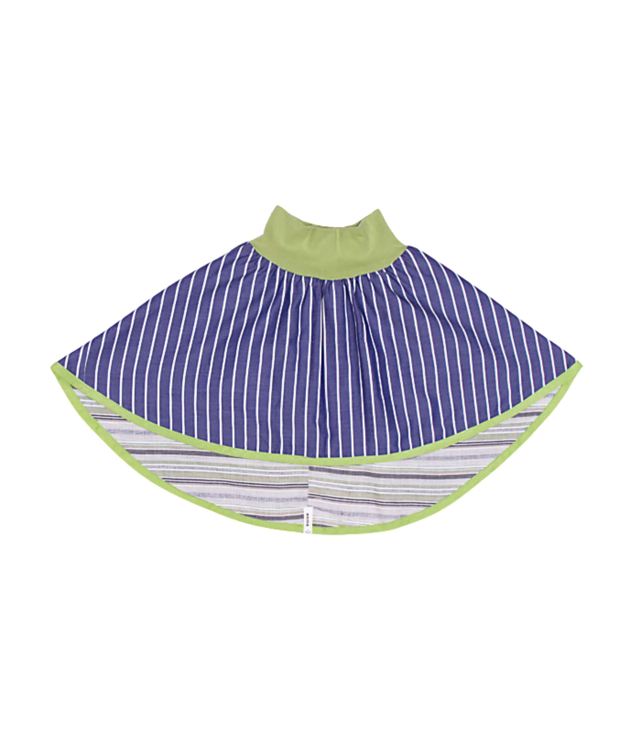 anna * pollack, Wenderock 80-110, blau grün, Bund hellgrün, Vorderseite, blau