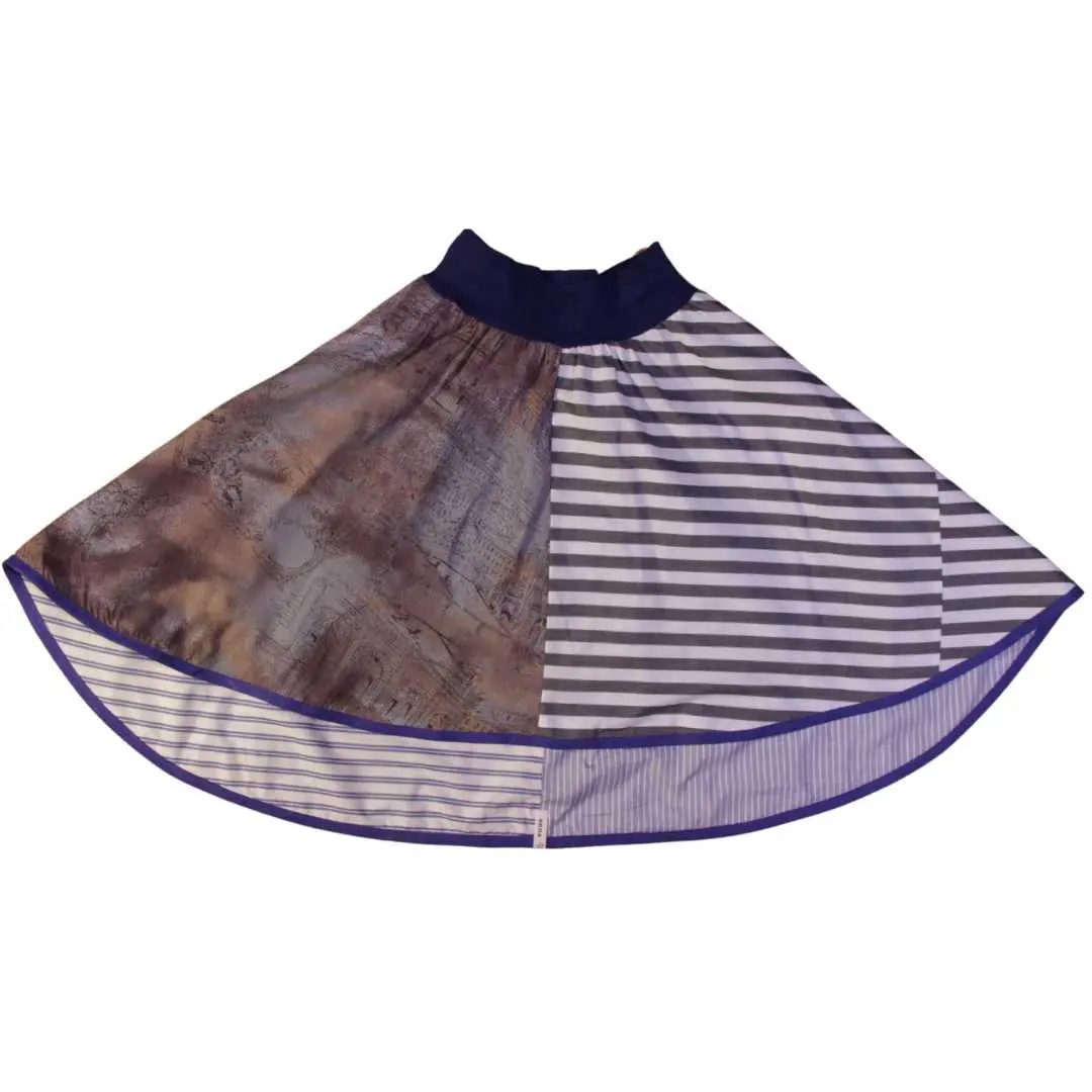 anna * pollack, Wenderock,152-164, blau grau, Vorderseite, grau