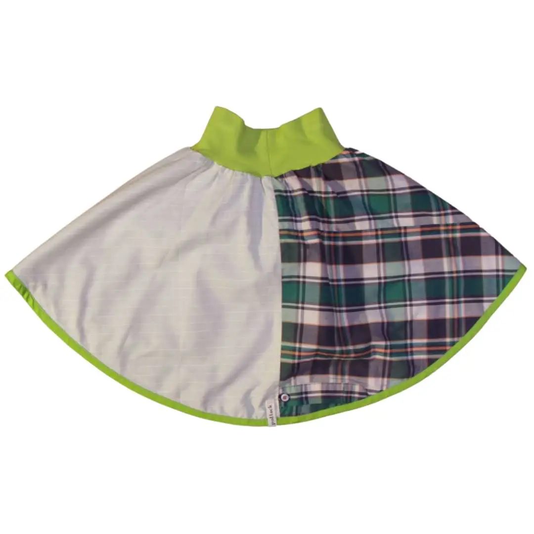 anna * pollack, Wenderock 80-110, blau grün, Rückseite grün