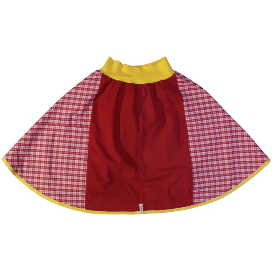 anna * pollack, Wenderock,152-164, gelb rot, Rückseite, rot
