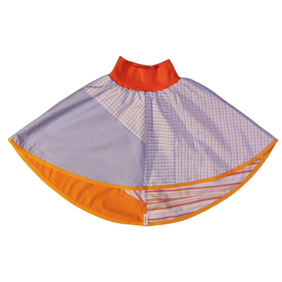 anna * pollack, Wenderock, 110-134, orange blau, Vorderseite, blau