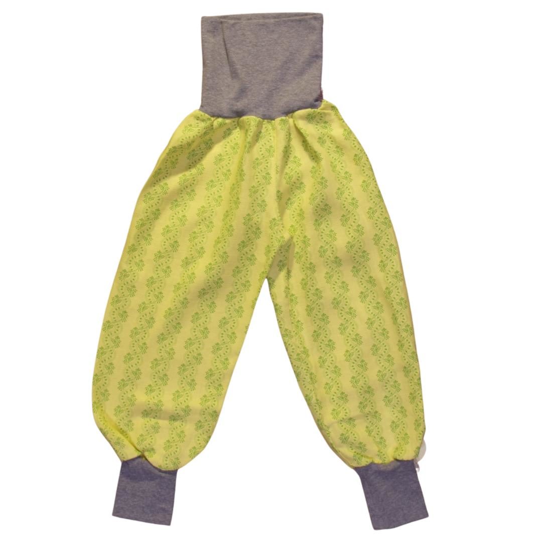 anna * pollack, Dirndl Piratenhose gelb, Bund grau