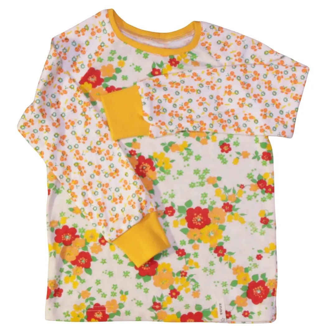 anna * pollack, T-Shirt, 104-110, unterschiedlich bunt geblümt, Vorderansicht