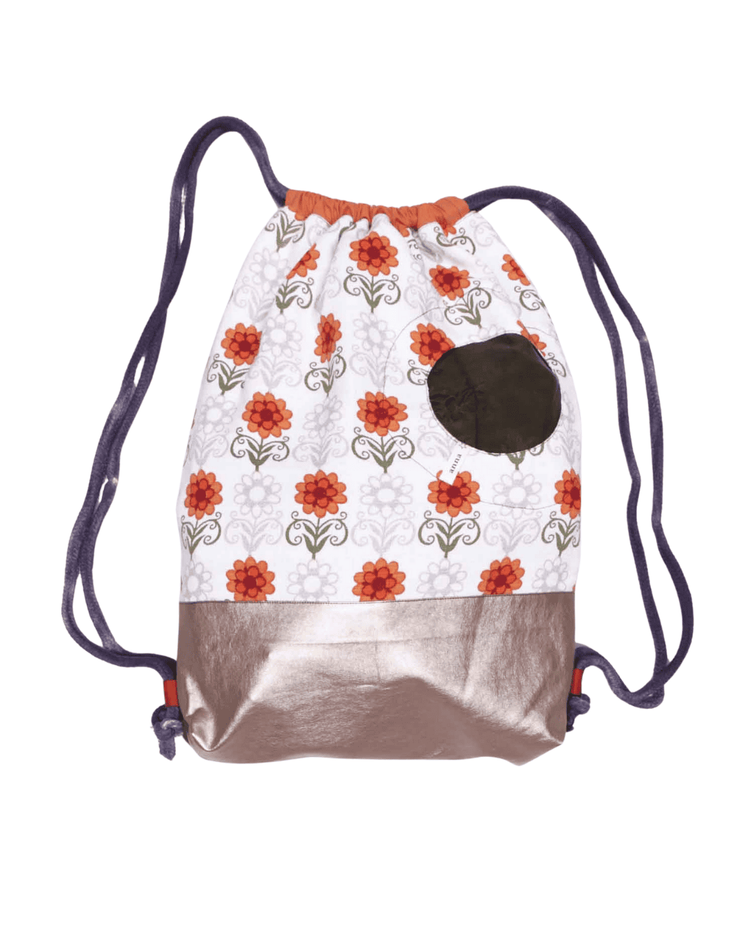 Piratenbeutelbag, geblümt und gold