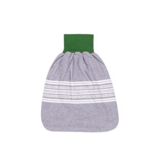 anna * pollack, Pucksack, Flanell grau mit grünem Bund