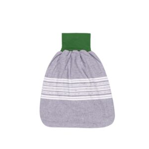 anna * pollack, Pucksack, Flanell grau mit grünem Bund