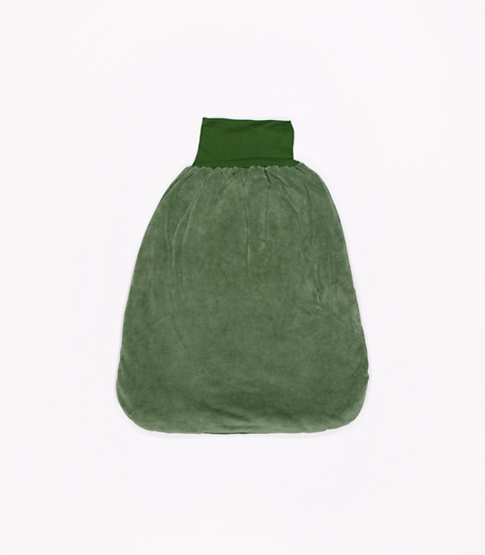 anna * pollack, Pucksack Nicki, erbsengrün, Bund grün, Ansicht Außen