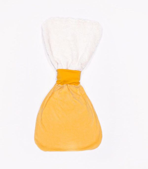 anna * pollack, Pucksack Nicki, gelb, Bund gelb, Ansicht mit Innenfutter