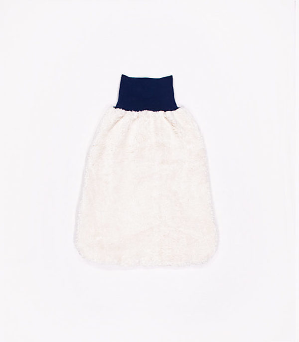 anna * pollack, Pucksack Nicki, porzellan, Bund fernblau, Ansicht Innen, creme