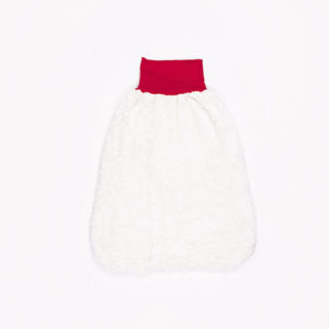 anna * pollack, Pucksack Nicki, rot, Bund rot, Ansicht Innen, Plüsch creme