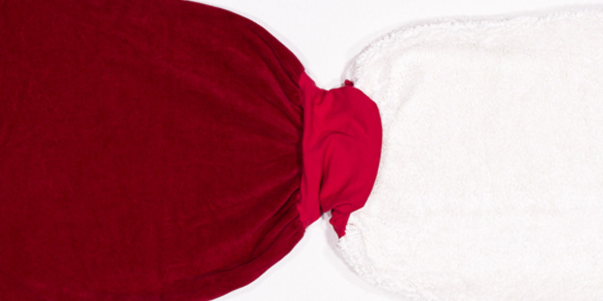 anna * pollack, Pucksack Nicki, rot, Bund rot, Ansicht mit Innenfutter quer