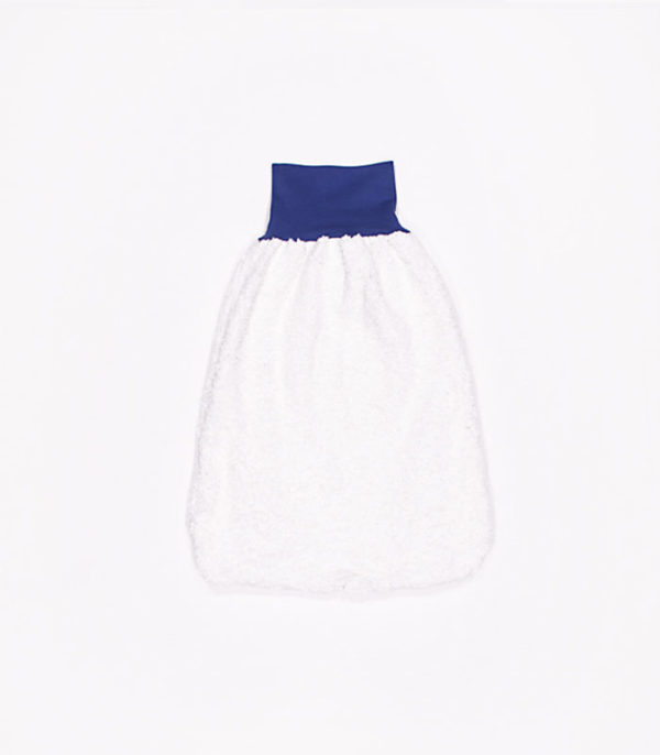 anna * pollack, Pucksack Nicki, stahlblau, Bund fernblau, Ansicht Innen, cremefarben
