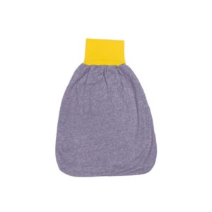 anna * pollack, Pucksack, Sweat grau, Bund gelb