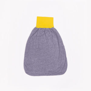 anna * pollack, Pucksack, Sweat grau, Bund gelb