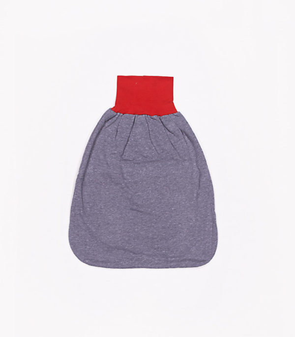 anna * pollack, Pucksack, Sweat grau, Bund rot