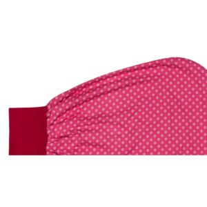 anna * pollack, Pucksack, Dirndl rosa, Bund rot, Detail-Ansicht