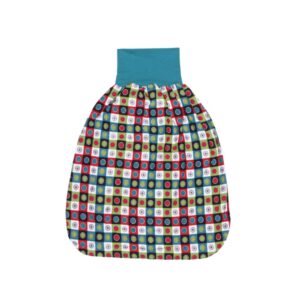 anna * pollack, Pucksack, Muster bunt, rot, grün, türkis, schwarz, Bund türkis